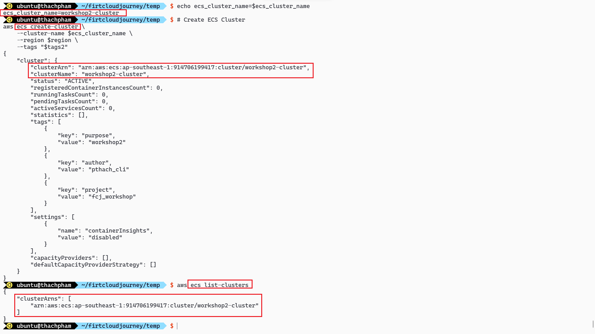 Creating ECS Cluster :: Deploy Hugo Website with AWS CI/CD Tools